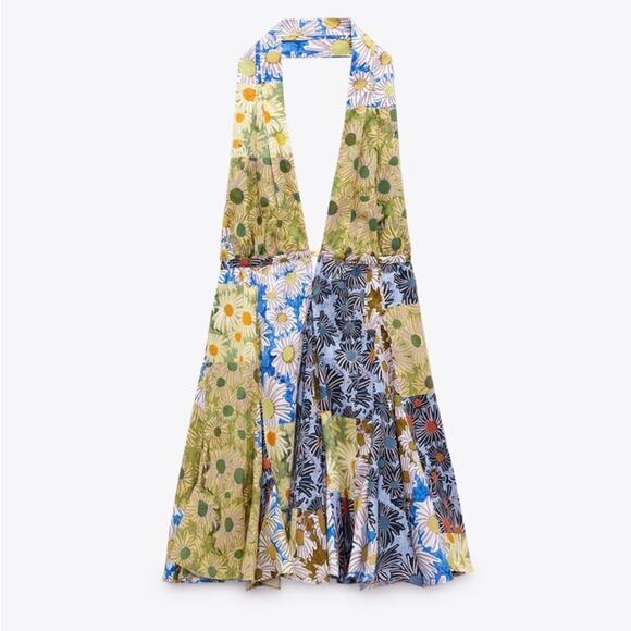 ZARA BLOGGER FAVORITE PRINTED SHORT DRESS - Picture 10 of 12